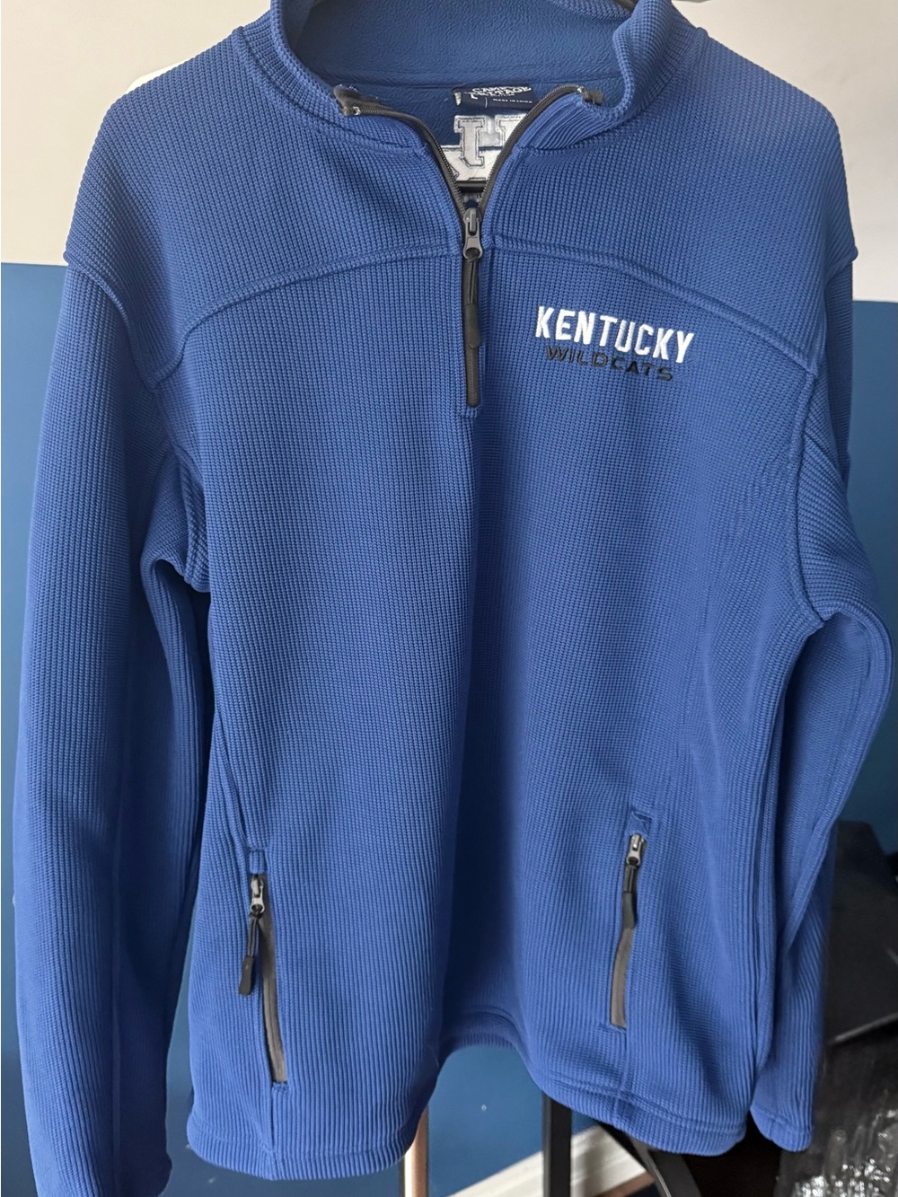 Kentucky Wildcats UK Campus Heritage Men’s L Quarter Zip Pullover Blue